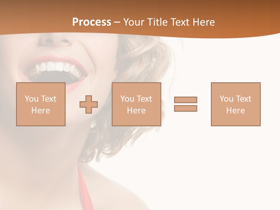 Beauty  Isolated On White PowerPoint Template