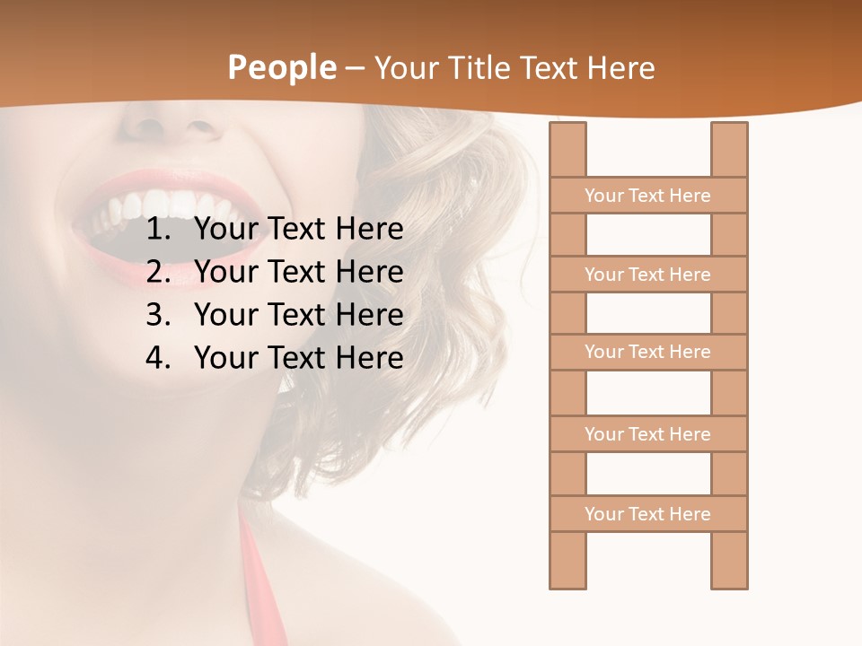 Beauty  Isolated On White PowerPoint Template