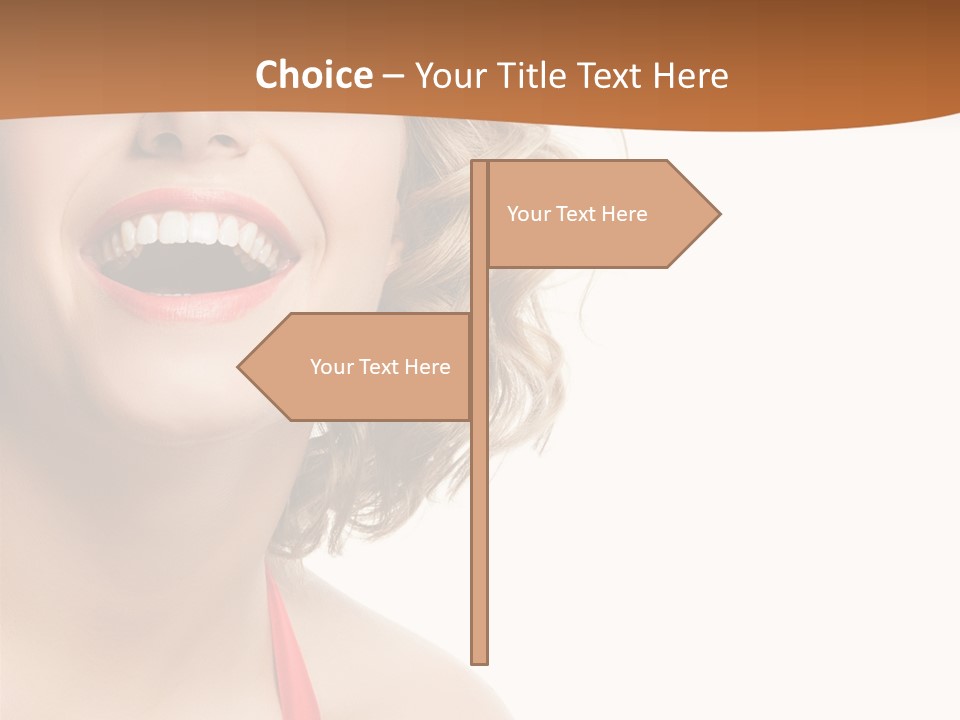 Beauty  Isolated On White PowerPoint Template