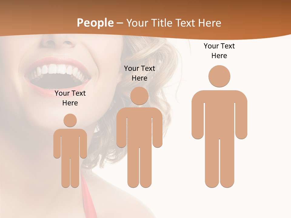 Beauty  Isolated On White PowerPoint Template