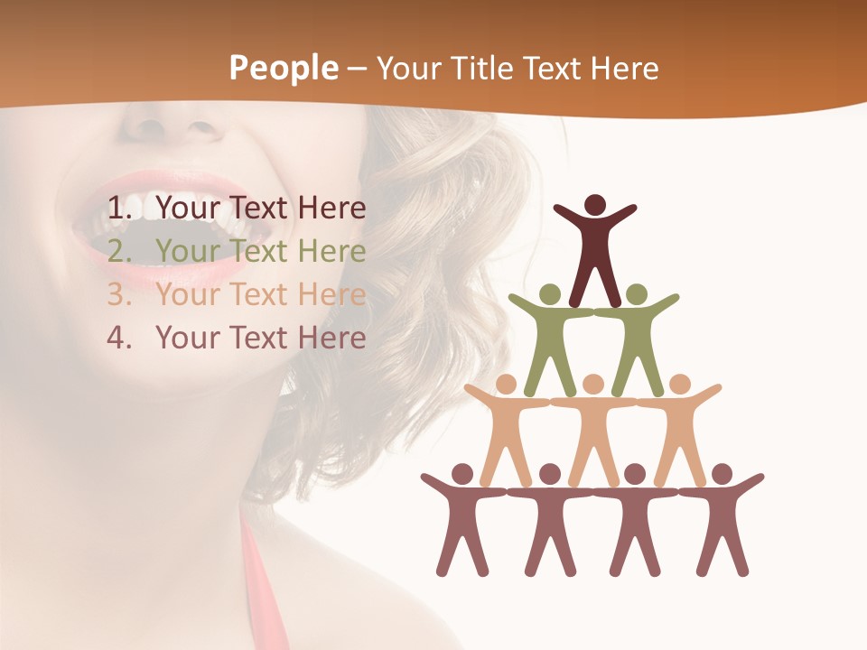 Beauty  Isolated On White PowerPoint Template