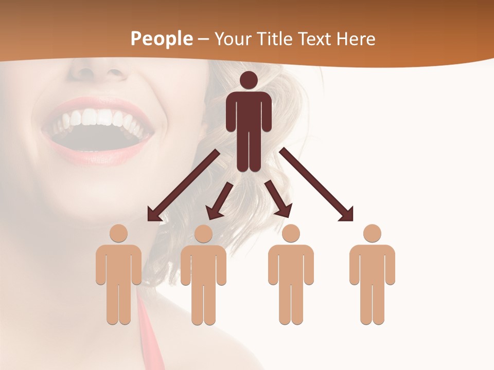 Beauty  Isolated On White PowerPoint Template