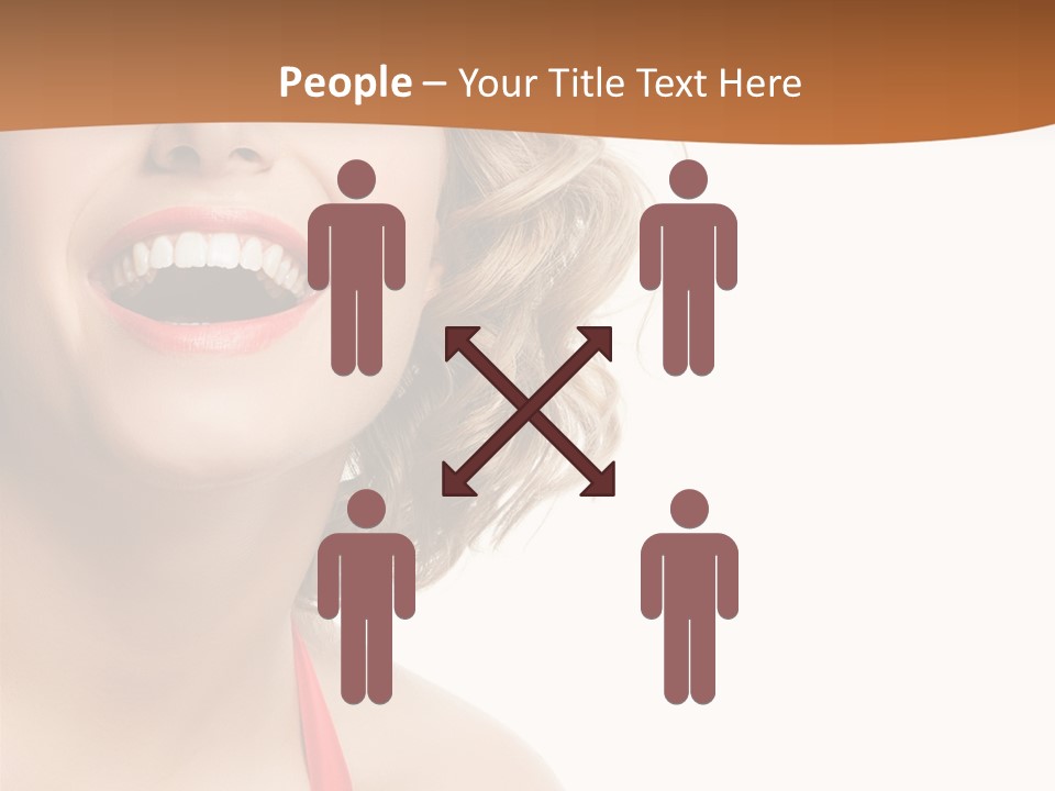 Beauty  Isolated On White PowerPoint Template