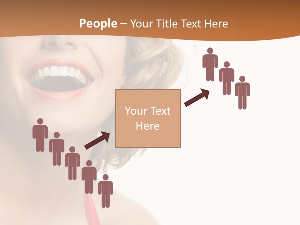 Beauty  Isolated On White PowerPoint Template