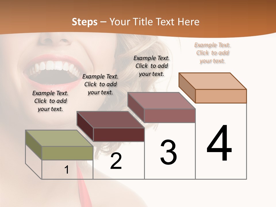 Beauty  Isolated On White PowerPoint Template