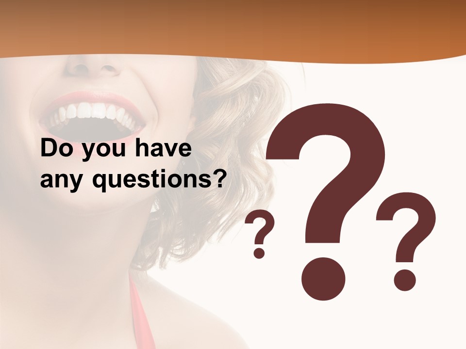 Beauty  Isolated On White PowerPoint Template