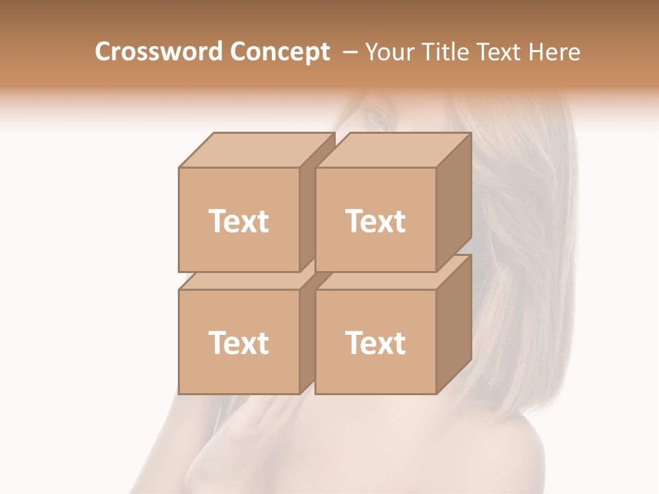 Face Lady Aroma PowerPoint Template