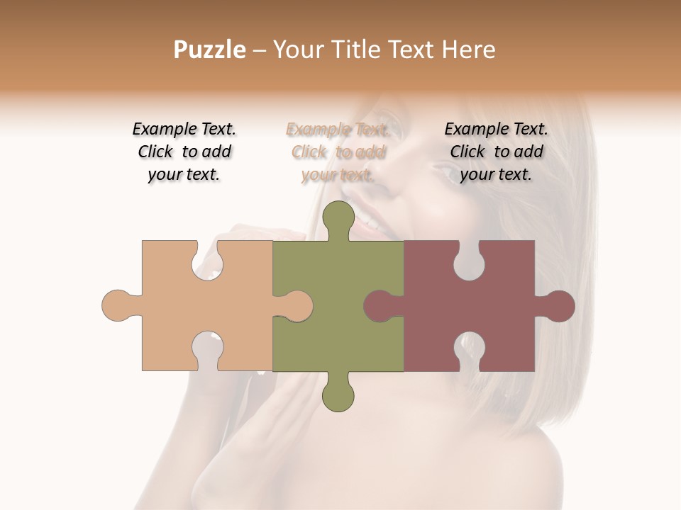 Face Lady Aroma PowerPoint Template