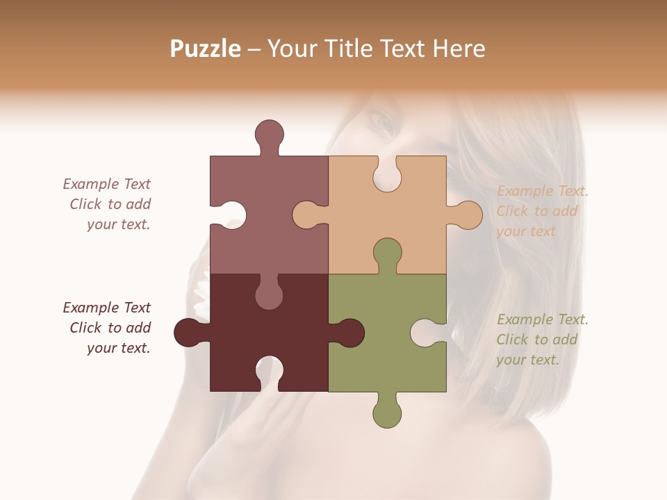 Face Lady Aroma PowerPoint Template