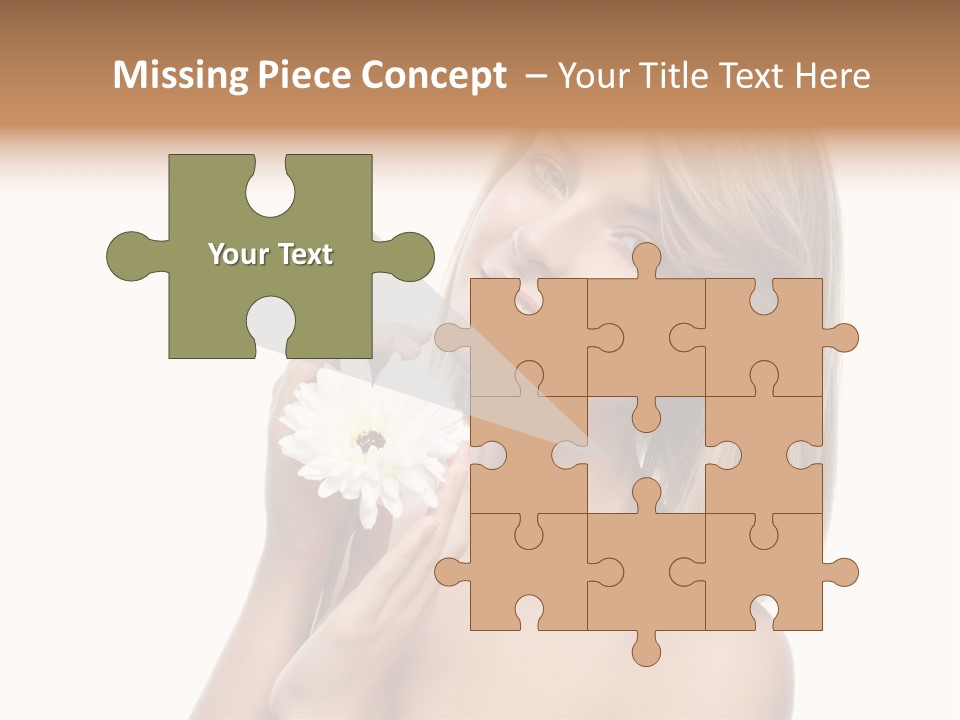 Face Lady Aroma PowerPoint Template