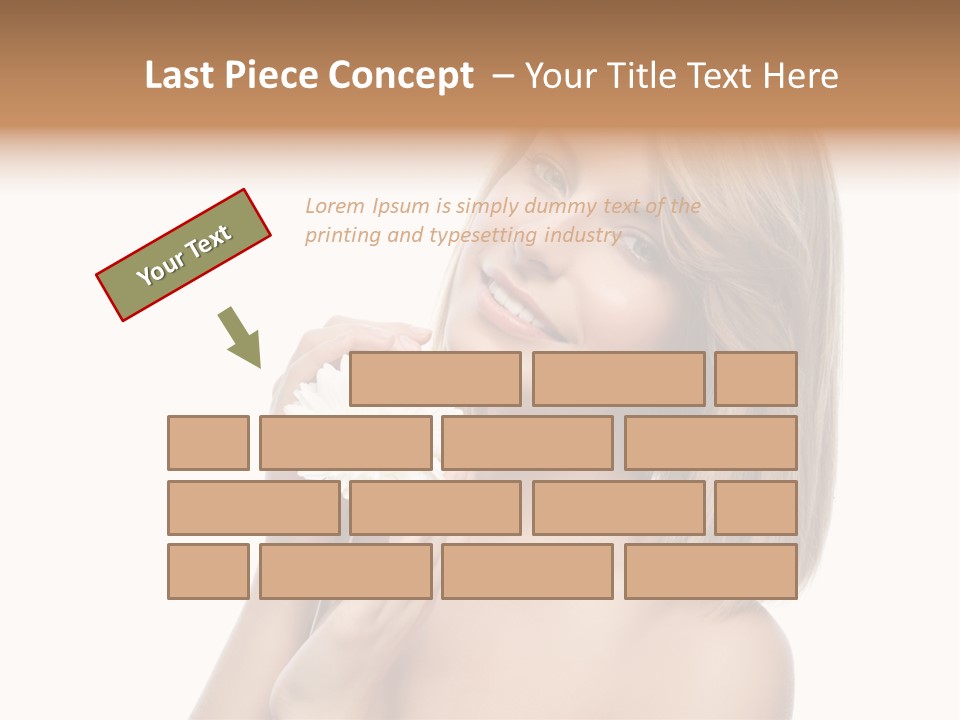 Face Lady Aroma PowerPoint Template