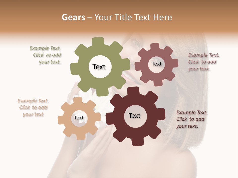 Face Lady Aroma PowerPoint Template