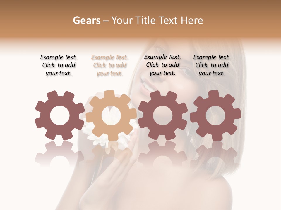 Face Lady Aroma PowerPoint Template