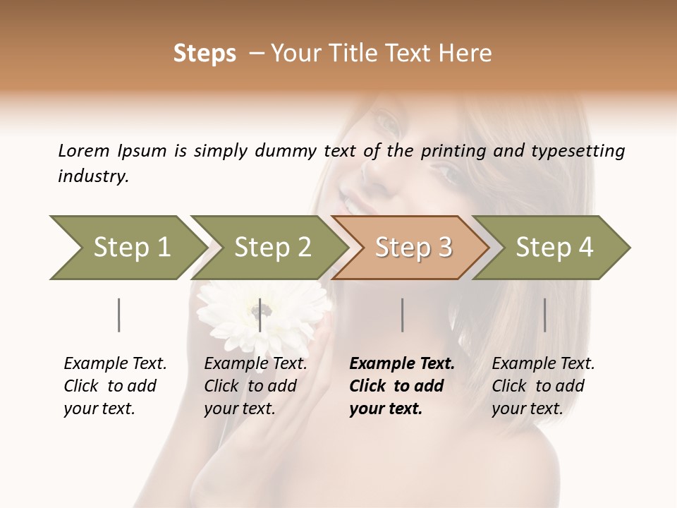 Face Lady Aroma PowerPoint Template