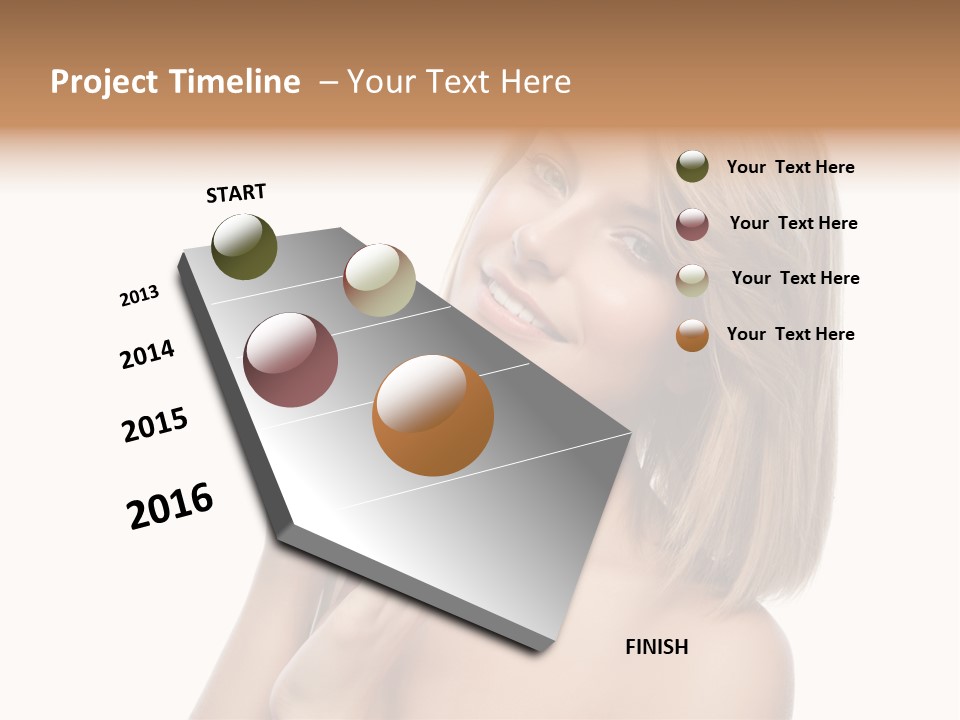 Face Lady Aroma PowerPoint Template