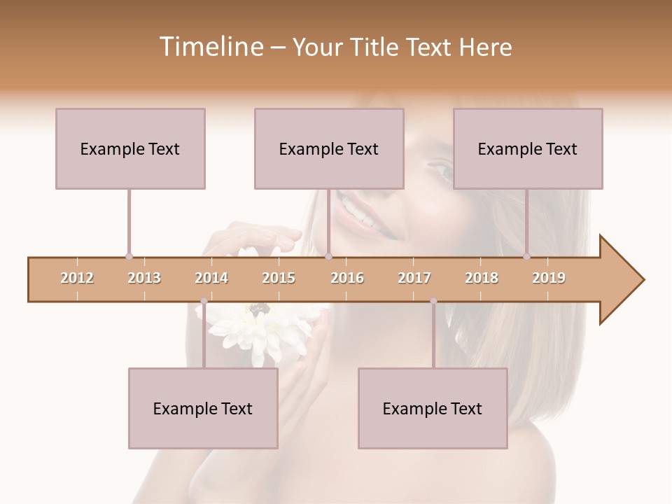 Face Lady Aroma PowerPoint Template