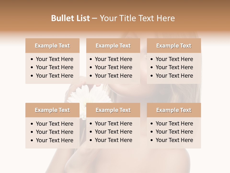 Face Lady Aroma PowerPoint Template