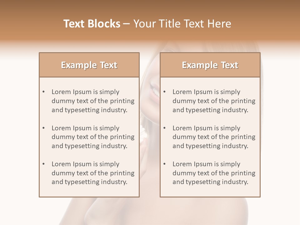 Face Lady Aroma PowerPoint Template