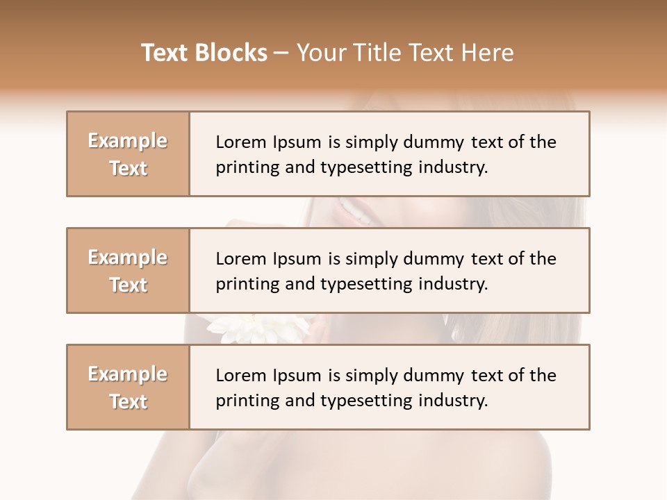 Face Lady Aroma PowerPoint Template