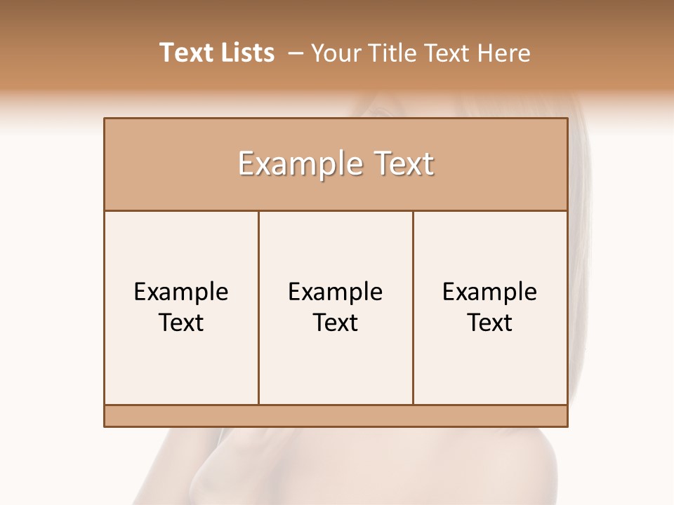 Face Lady Aroma PowerPoint Template