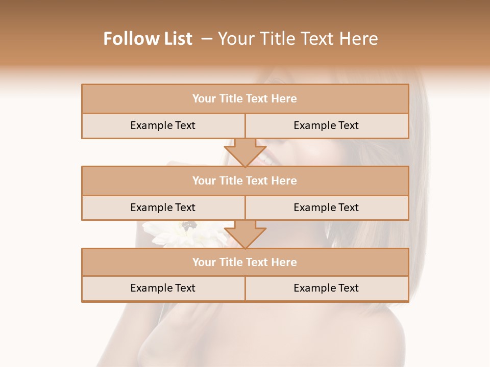 Face Lady Aroma PowerPoint Template