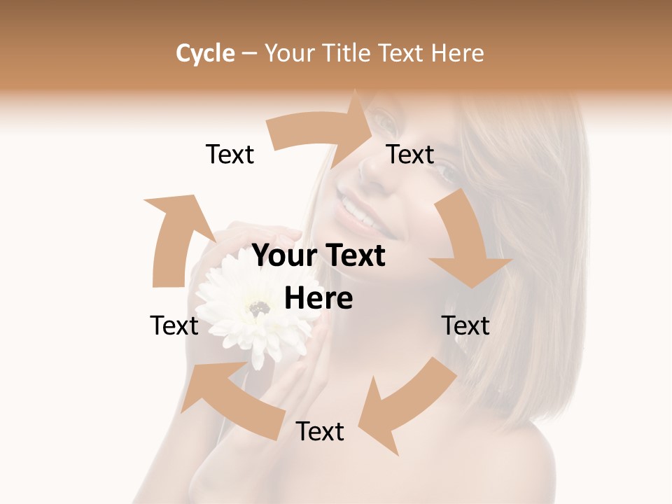 Face Lady Aroma PowerPoint Template