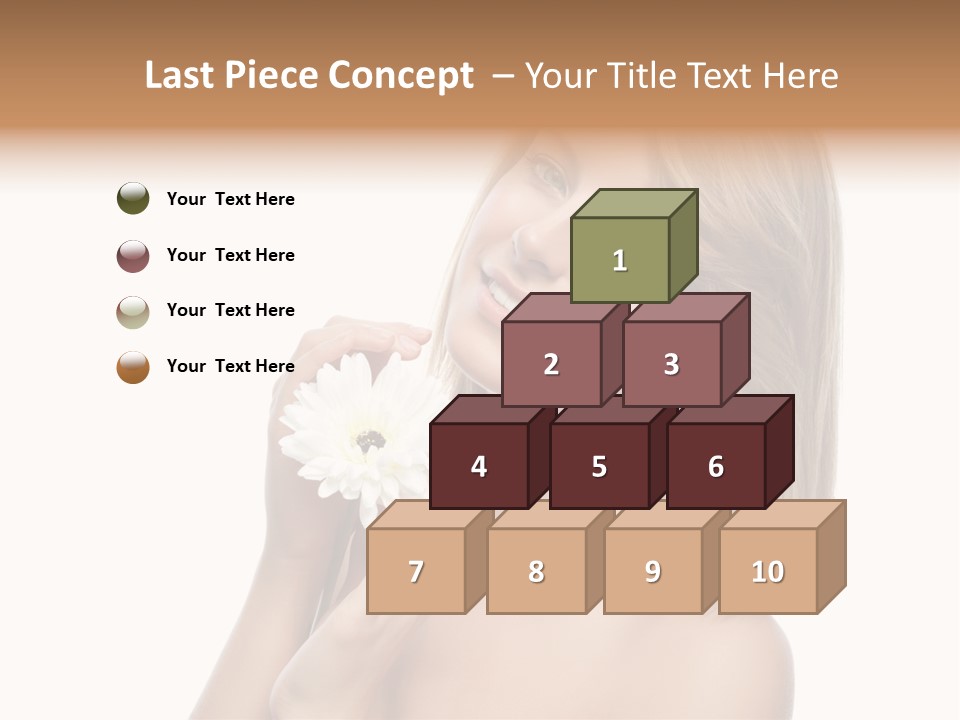 Face Lady Aroma PowerPoint Template