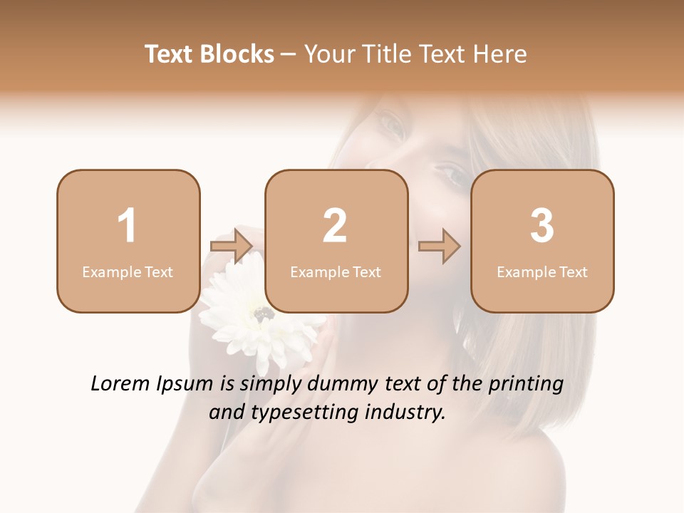 Face Lady Aroma PowerPoint Template