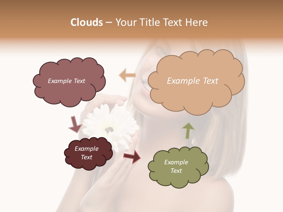 Face Lady Aroma PowerPoint Template