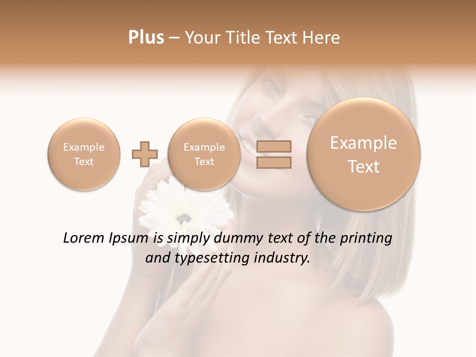 Face Lady Aroma PowerPoint Template