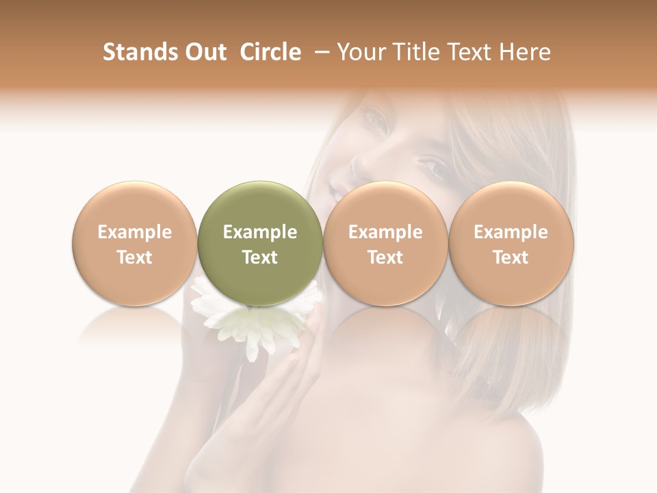 Face Lady Aroma PowerPoint Template
