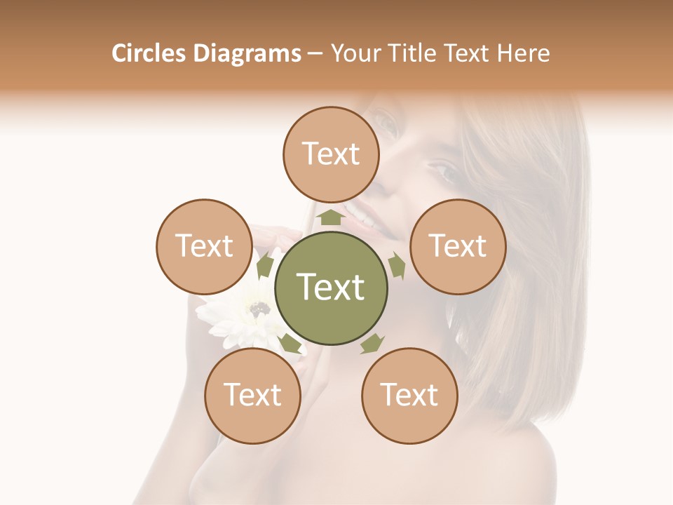 Face Lady Aroma PowerPoint Template