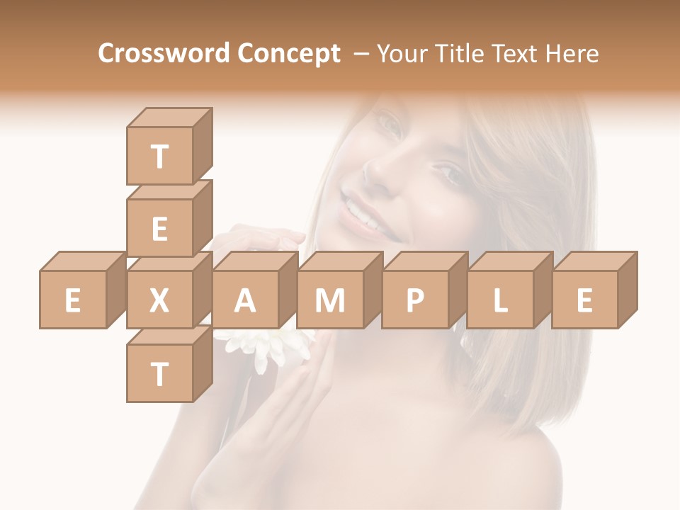 Face Lady Aroma PowerPoint Template