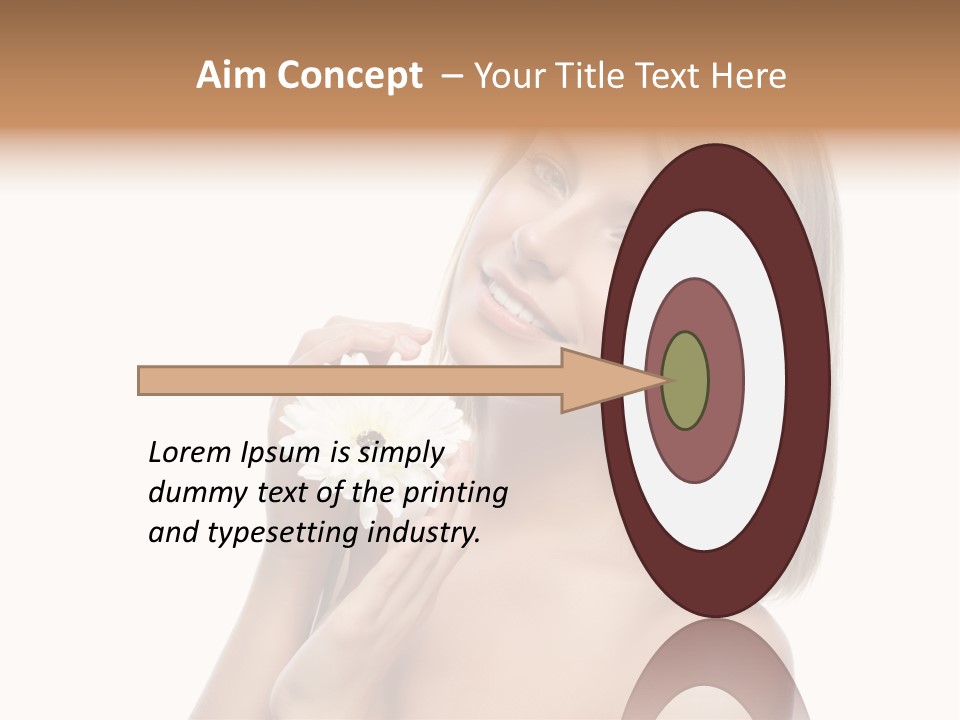 Face Lady Aroma PowerPoint Template