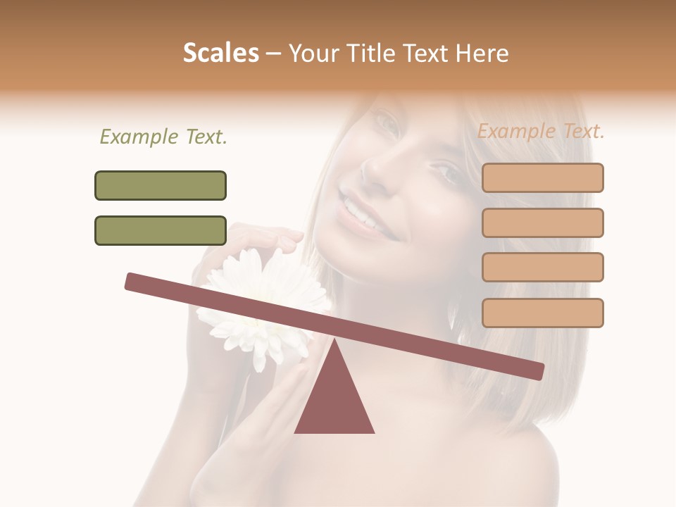 Face Lady Aroma PowerPoint Template