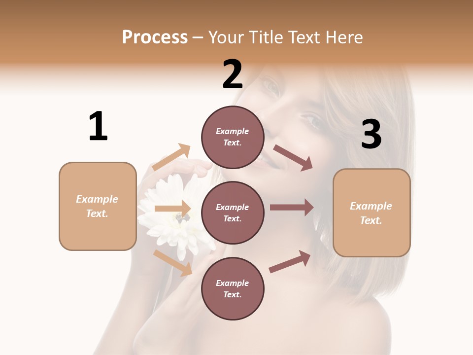 Face Lady Aroma PowerPoint Template