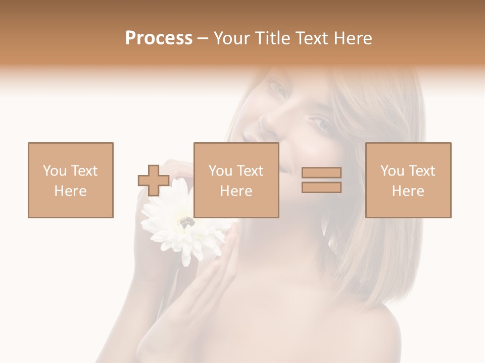 Face Lady Aroma PowerPoint Template