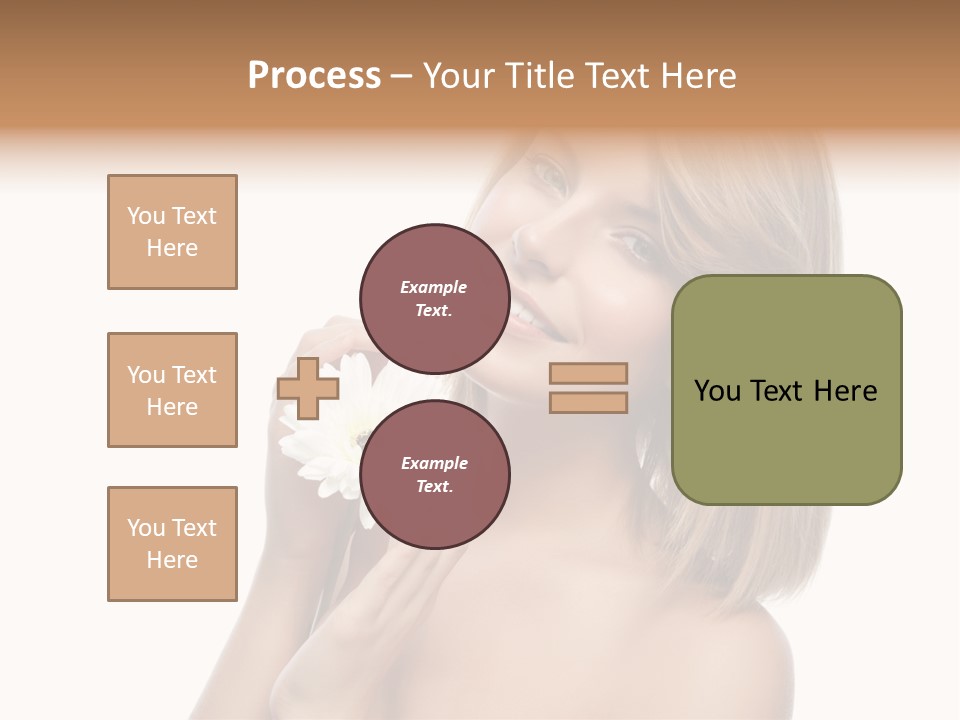 Face Lady Aroma PowerPoint Template