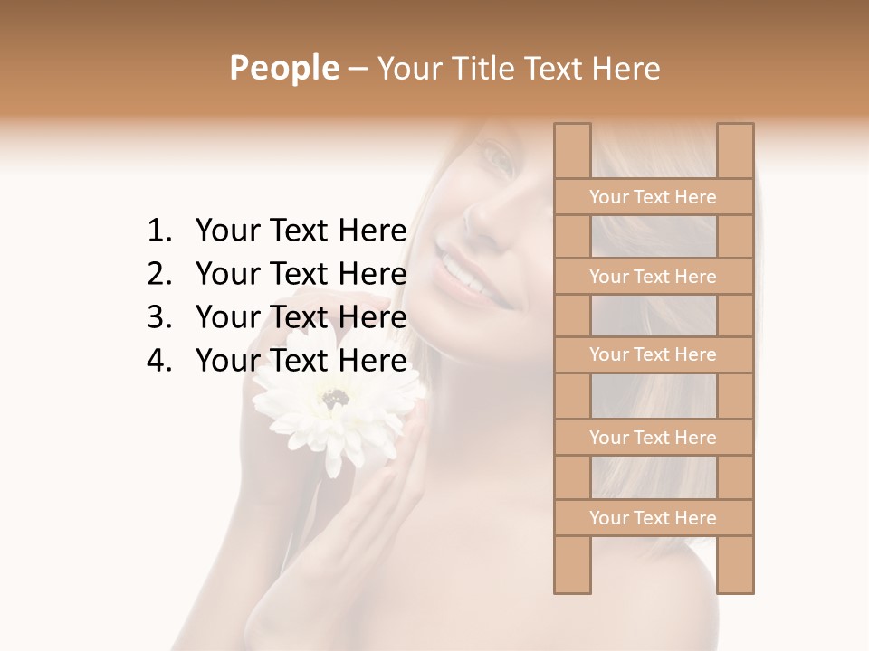 Face Lady Aroma PowerPoint Template
