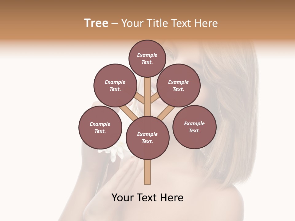 Face Lady Aroma PowerPoint Template