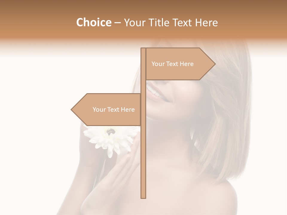 Face Lady Aroma PowerPoint Template