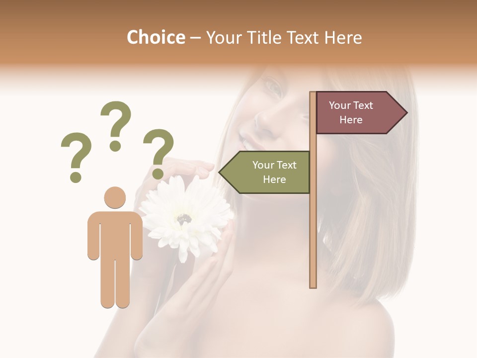 Face Lady Aroma PowerPoint Template