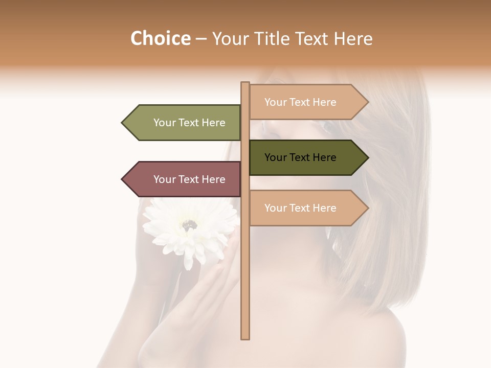 Face Lady Aroma PowerPoint Template