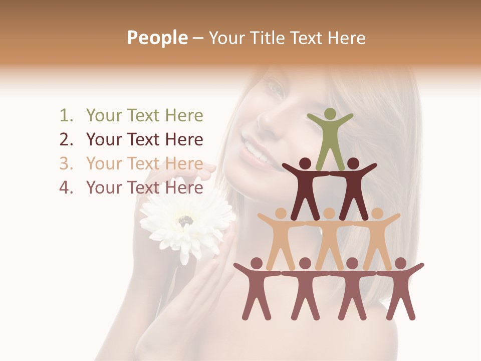 Face Lady Aroma PowerPoint Template