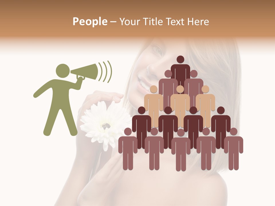 Face Lady Aroma PowerPoint Template