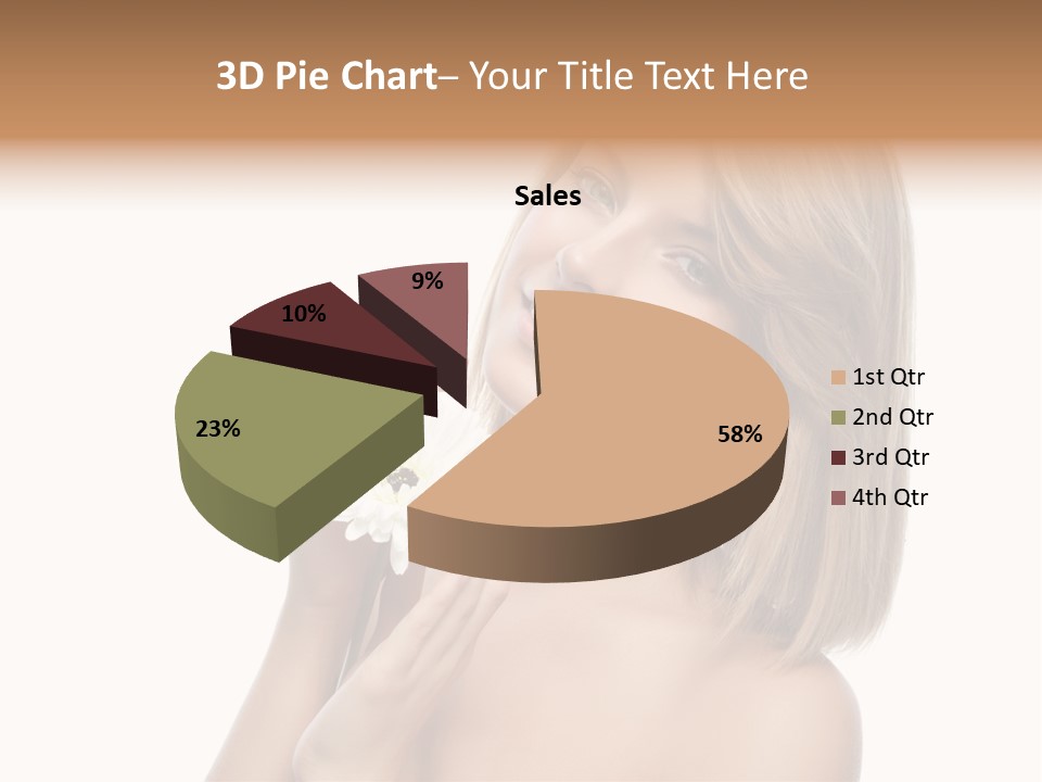 Face Lady Aroma PowerPoint Template