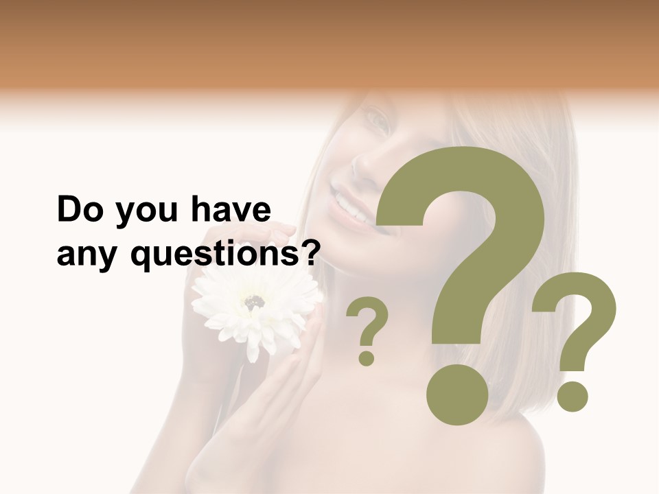 Face Lady Aroma PowerPoint Template