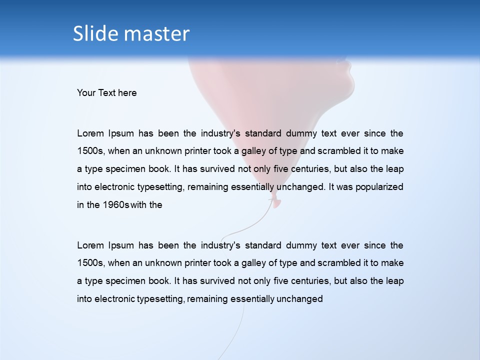 Idea Job Balloon PowerPoint Template