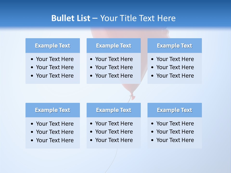 Idea Job Balloon PowerPoint Template