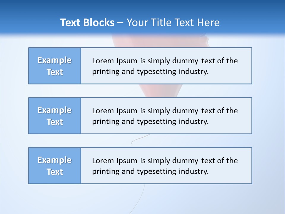 Idea Job Balloon PowerPoint Template